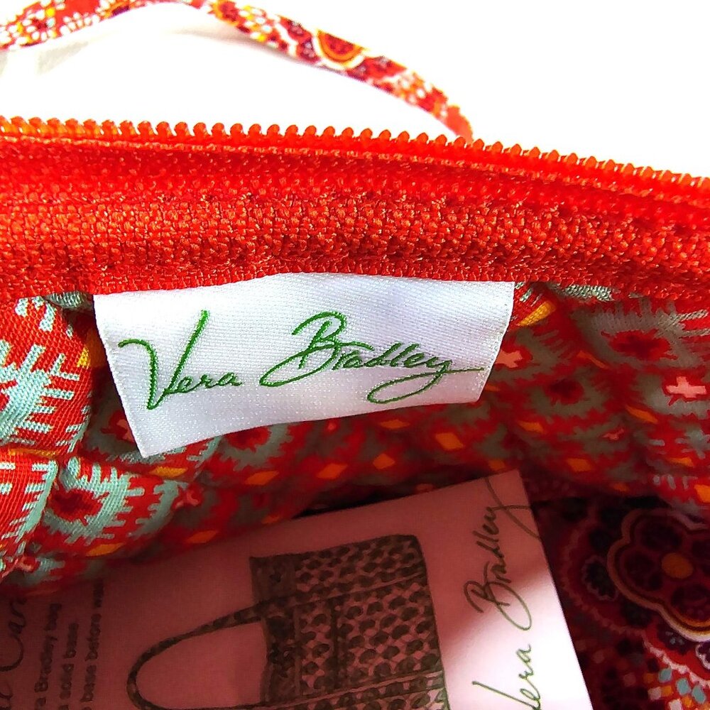 Vera Bradley Amy Paprika Small Crossbody Tag Country Gathering Unused Vintage - Picture 5 of 12